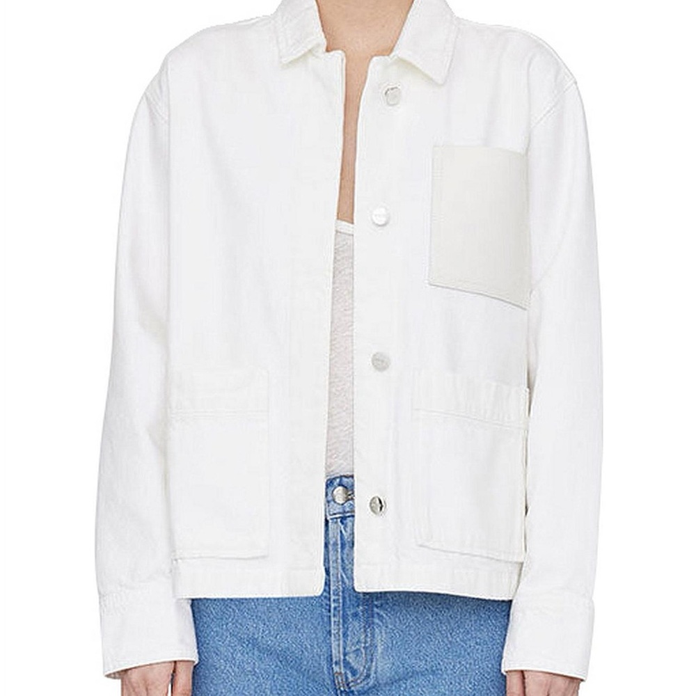 New Anine Bing Ivory Jake Jacket Large $400